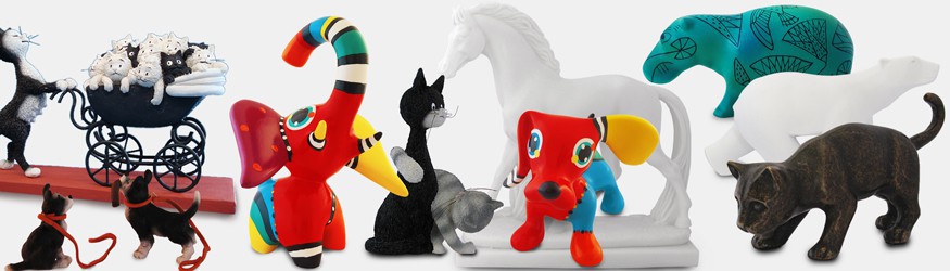 Figurines d'Animaux domestique et sauvages - Art Objets